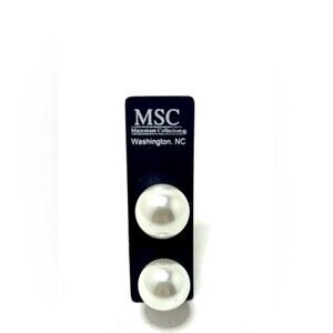 NEW MSC Large Faux Pearl Studs​